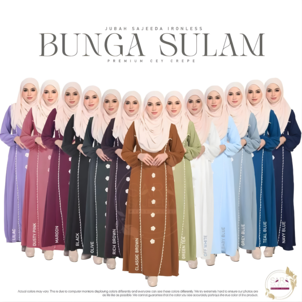 Jubah Bunga Sulam